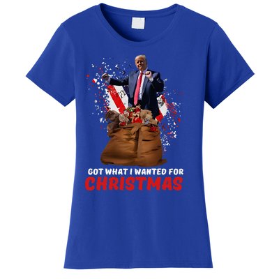 Got What I Wanted For Christmas Trump Won 2024 Women's T-Shirt