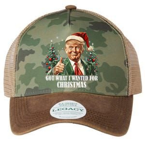 Got What I Wanted For Christmas Donald Trump Legacy Tie Dye Trucker Hat