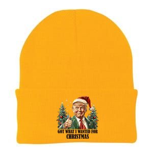 Got What I Wanted For Christmas Donald Trump Knit Cap Winter Beanie