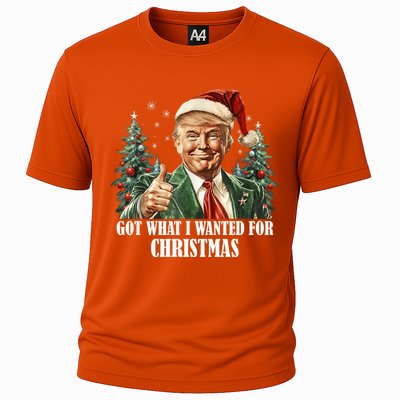 Got What I Wanted For Christmas Donald Trump Cooling Performance Crew T-Shirt