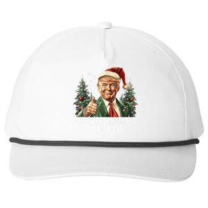 Got What I Wanted For Christmas Donald Trump Snapback Five-Panel Rope Hat