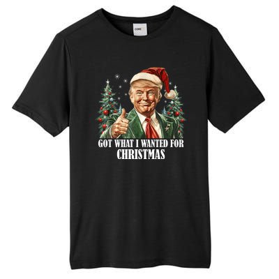 Got What I Wanted For Christmas Donald Trump Tall Fusion ChromaSoft Performance T-Shirt