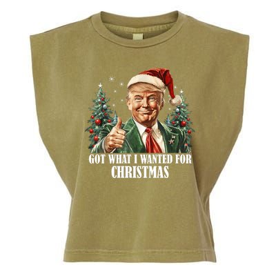 Got What I Wanted For Christmas Donald Trump Garment-Dyed Women's Muscle Tee