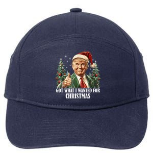 Got What I Wanted For Christmas Donald Trump 7-Panel Snapback Hat