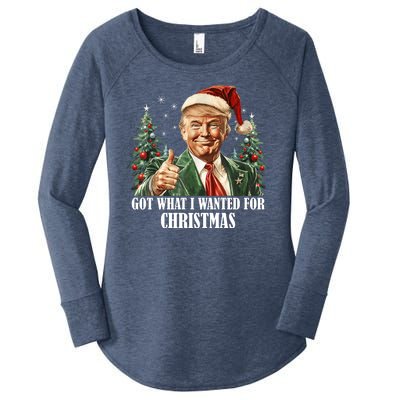 Got What I Wanted For Christmas Donald Trump Women's Perfect Tri Tunic Long Sleeve Shirt