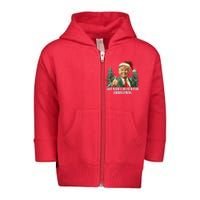 Got What I Wanted For Christmas Donald Trump Toddler Zip Fleece Hoodie