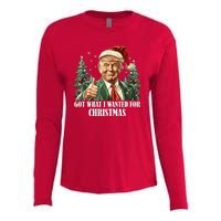 Got What I Wanted For Christmas Donald Trump Womens Cotton Relaxed Long Sleeve T-Shirt