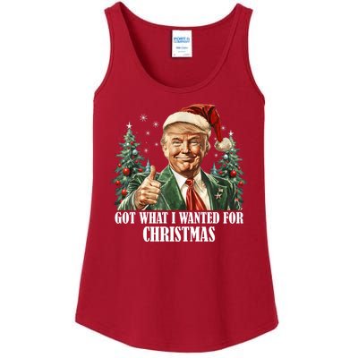 Got What I Wanted For Christmas Donald Trump Ladies Essential Tank