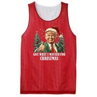 Got What I Wanted For Christmas Donald Trump Mesh Reversible Basketball Jersey Tank