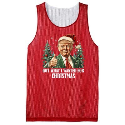 Got What I Wanted For Christmas Donald Trump Mesh Reversible Basketball Jersey Tank