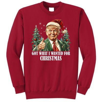 Got What I Wanted For Christmas Donald Trump Tall Sweatshirt