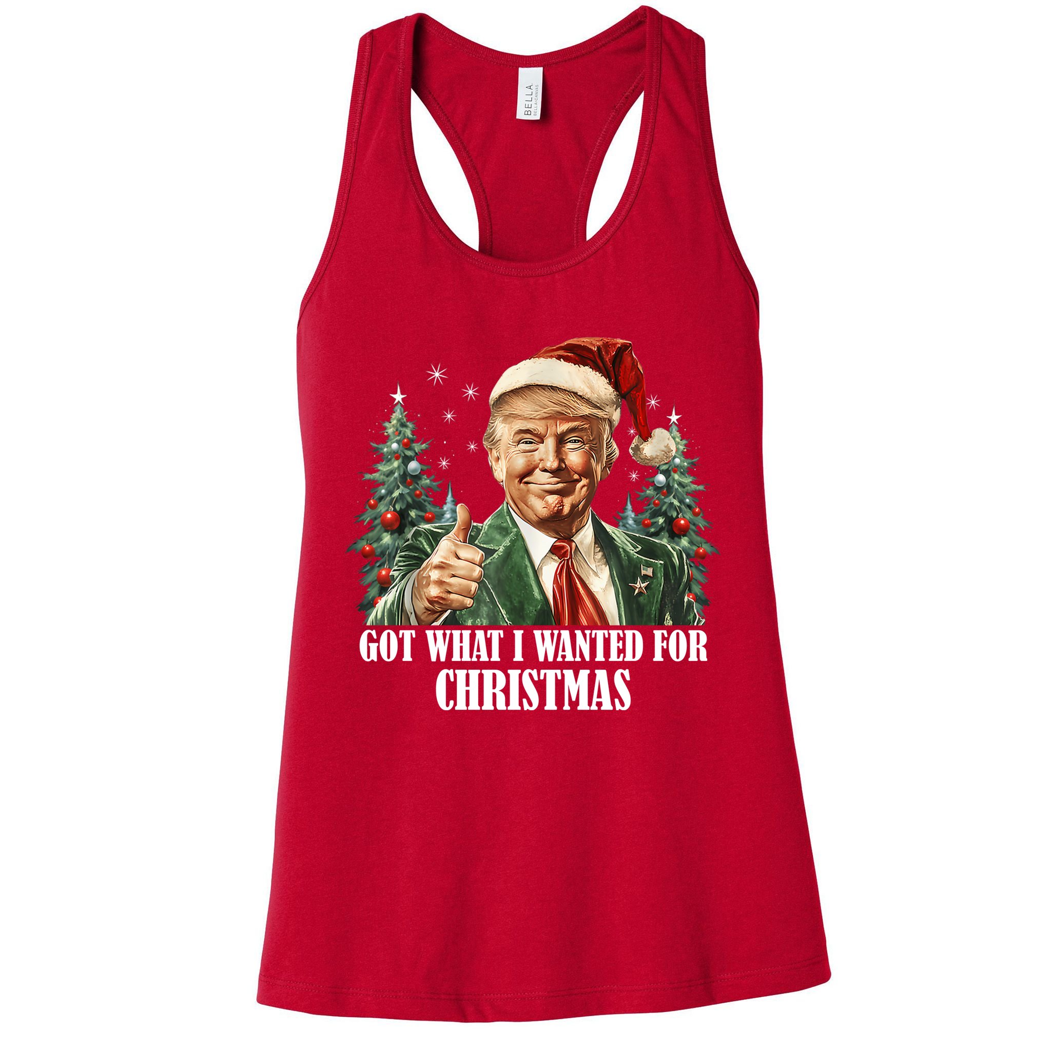 Got What I Wanted For Christmas Donald Trump Womens Tank Top