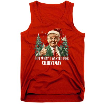 Got What I Wanted For Christmas Donald Trump Tank Top