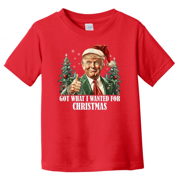 Got What I Wanted For Christmas Donald Trump Toddler T-Shirt