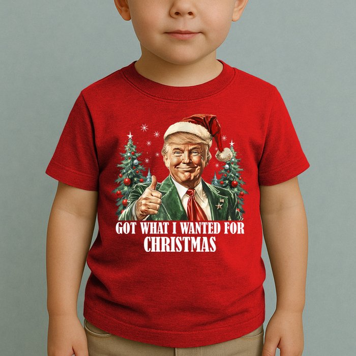 Got What I Wanted For Christmas Donald Trump Toddler T-Shirt