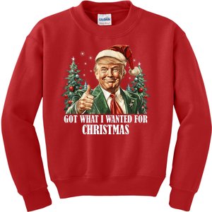 Got What I Wanted For Christmas Donald Trump Kids Sweatshirt