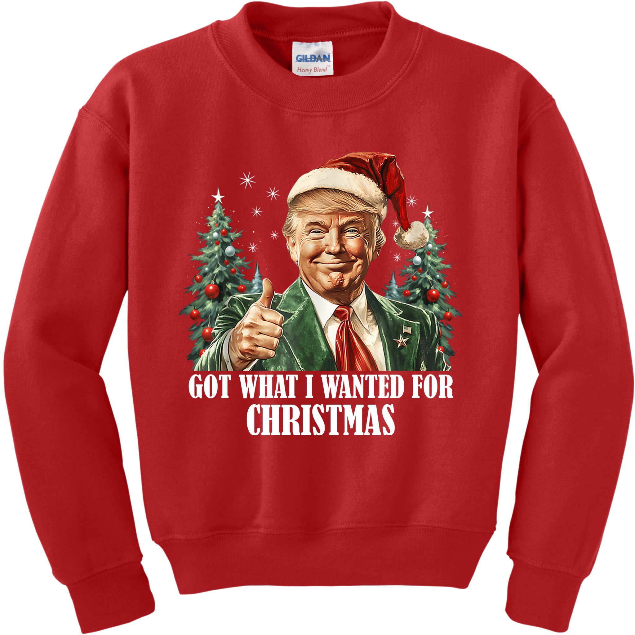 Got What I Wanted For Christmas Donald Trump Kids Sweatshirt