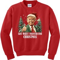 Got What I Wanted For Christmas Donald Trump Kids Sweatshirt