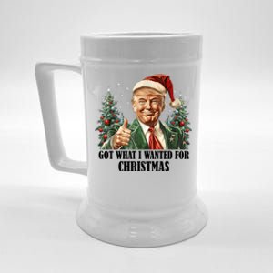 Got What I Wanted For Christmas Donald Trump Beer Stein