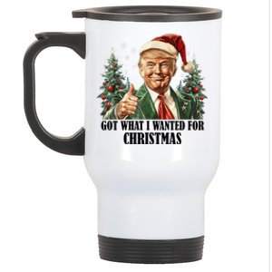 Got What I Wanted For Christmas Donald Trump Stainless Steel Travel Mug