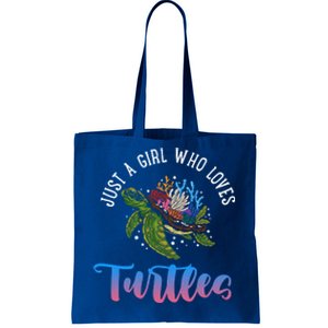 Girl Who Just Loves Turtles And Water And Sea Great Gift Tote Bag