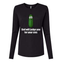 God Will Judge You For Your Sins Womens Cotton Relaxed Long Sleeve T-Shirt