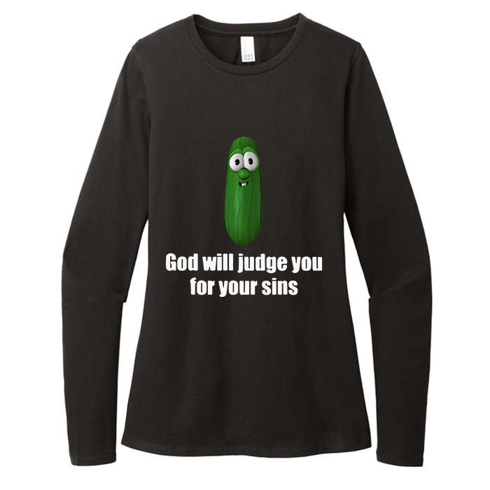 God Will Judge You For Your Sins Womens CVC Long Sleeve Shirt