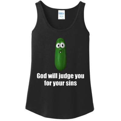 God Will Judge You For Your Sins Ladies Essential Tank