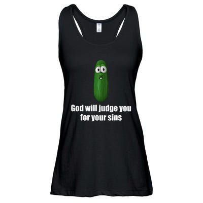 God Will Judge You For Your Sins Ladies Essential Flowy Tank