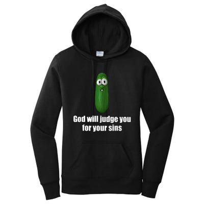 God Will Judge You For Your Sins Women's Pullover Hoodie