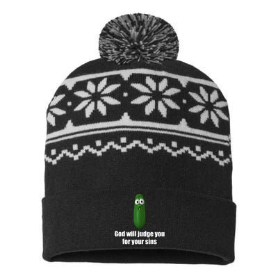 God Will Judge You For Your Sins USA-Made Snowflake Beanie