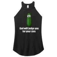 God Will Judge You For Your Sins Women's Perfect Tri Rocker Tank