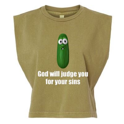 God Will Judge You For Your Sins Garment-Dyed Women's Muscle Tee