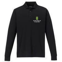 God Will Judge You For Your Sins Cucumber Performance Long Sleeve Polo