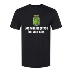 God Will Judge You For Your Sins Cucumber Softstyle CVC T-Shirt