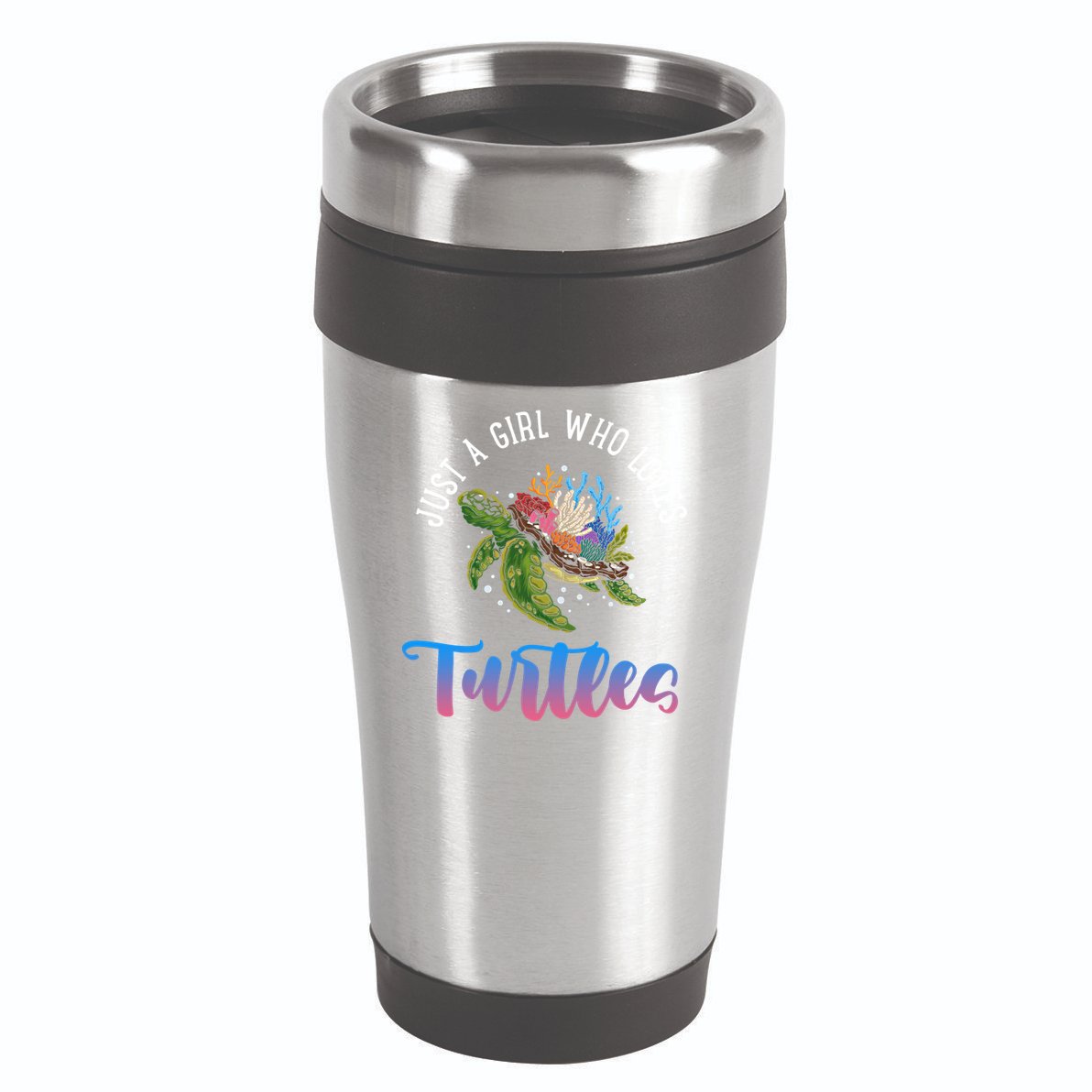 Girl Who Just Loves Turtles And Water And Sea Gift 16oz Travel Tumbler