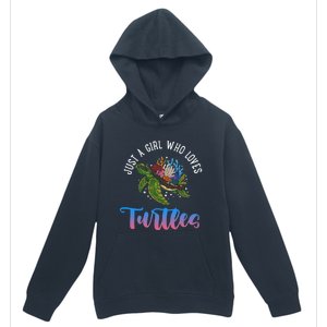 Girl Who Just Loves Turtles And Water And Sea Gift Urban Pullover Hoodie