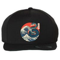 Great Wave Kanagawa Japanese New Year Year Of The Snake Wool Snapback Cap