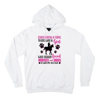 Girl Who Loves Horses And Dogs Hoodie