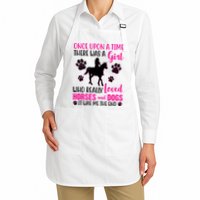 Girl Who Loves Horses And Dogs Apron