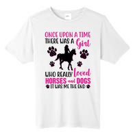 Girl Who Loves Horses And Dogs Tall Fusion ChromaSoft Performance T-Shirt