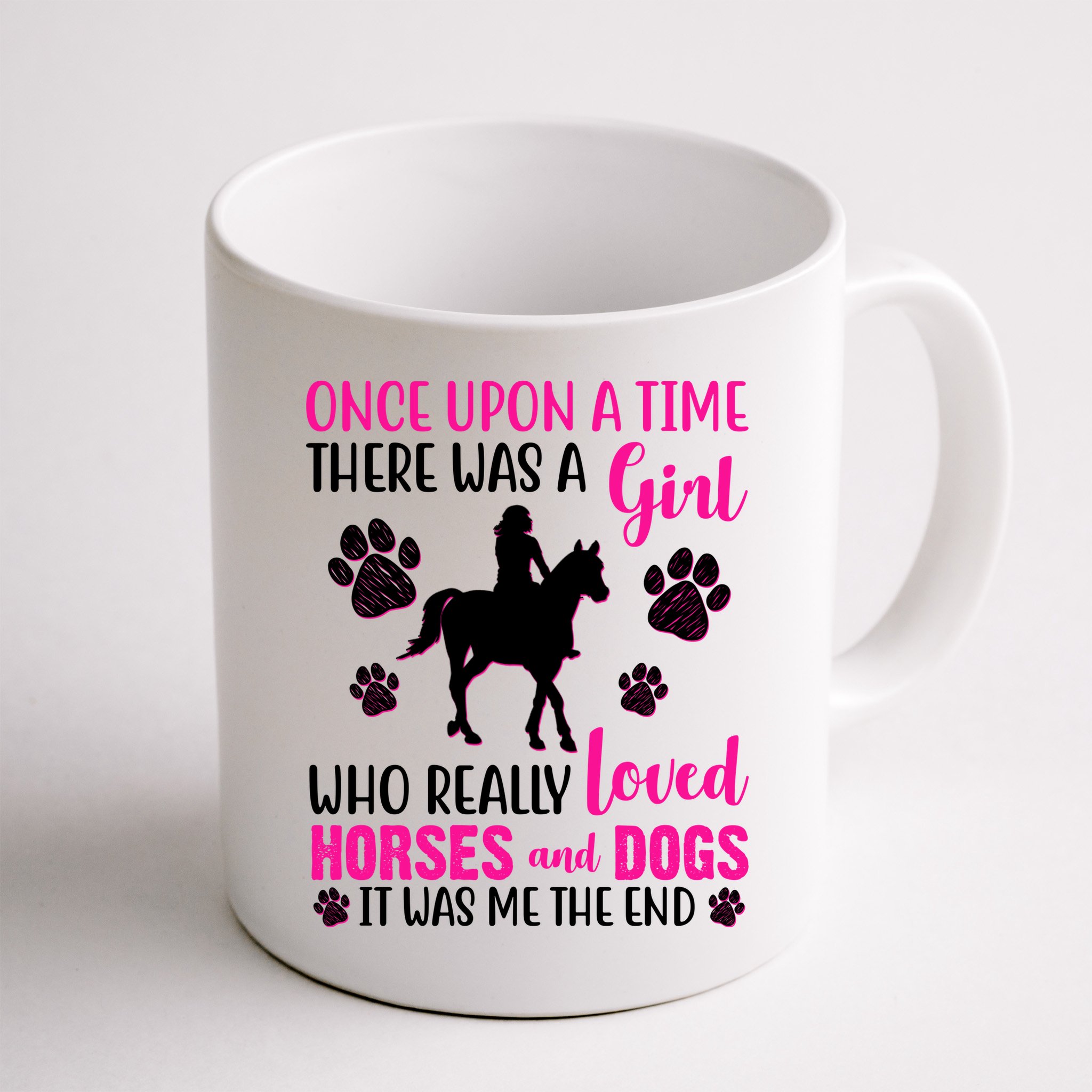 Girl Who Loves Horses And Dogs Mug