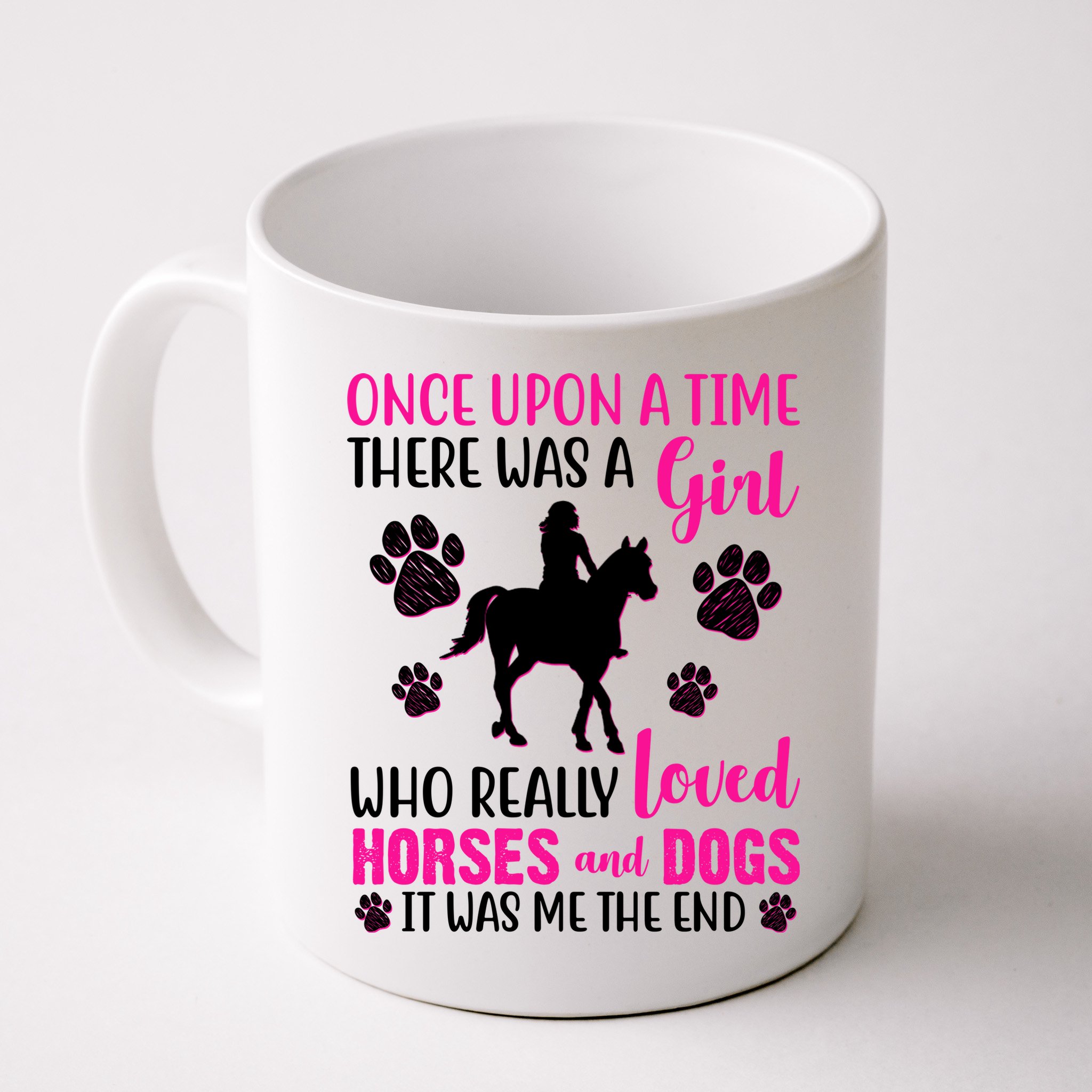Girl Who Loves Horses And Dogs Mug