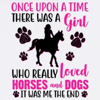 Girl Who Loves Horses And Dogs Mug