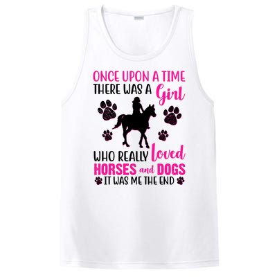 Girl Who Loves Horses And Dogs PosiCharge Competitor Tank