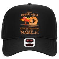 Grammy Witch Like Normal Grandma Buy Magical Halloween High Crown Mesh Back Trucker Hat