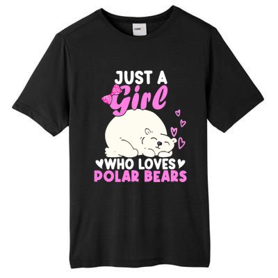 Girl Who Loves Polar Bear | North Pole | Cute Polar Bear Tall Fusion ChromaSoft Performance T-Shirt