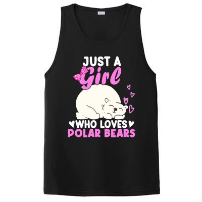 Girl Who Loves Polar Bear | North Pole | Cute Polar Bear PosiCharge Competitor Tank