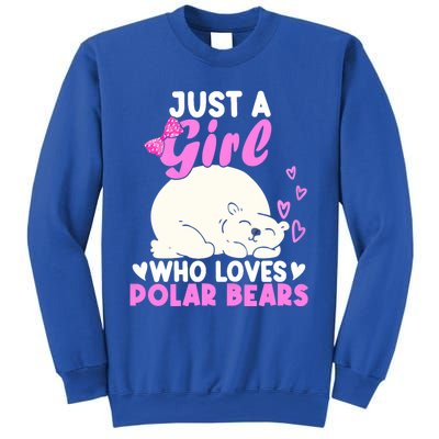 Girl Who Loves Polar Bear | North Pole | Cute Polar Bear Sweatshirt