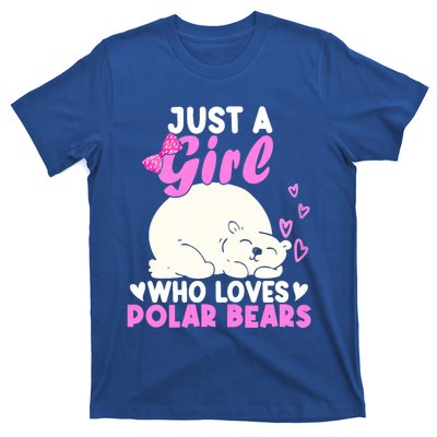 Girl Who Loves Polar Bear | North Pole | Cute Polar Bear T-Shirt